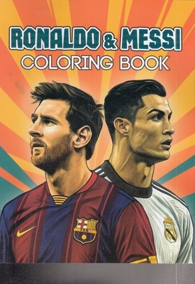 رنگ آمیزی بزرگسال رونالدو و مسی Ronaldo&Messi